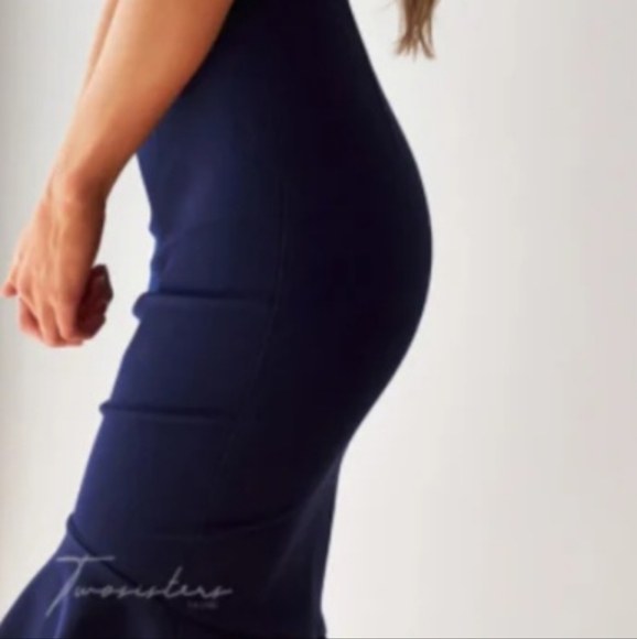 Lady Black Tie Navy Blue Brienne Dress S/4 - Picture 2 of 7